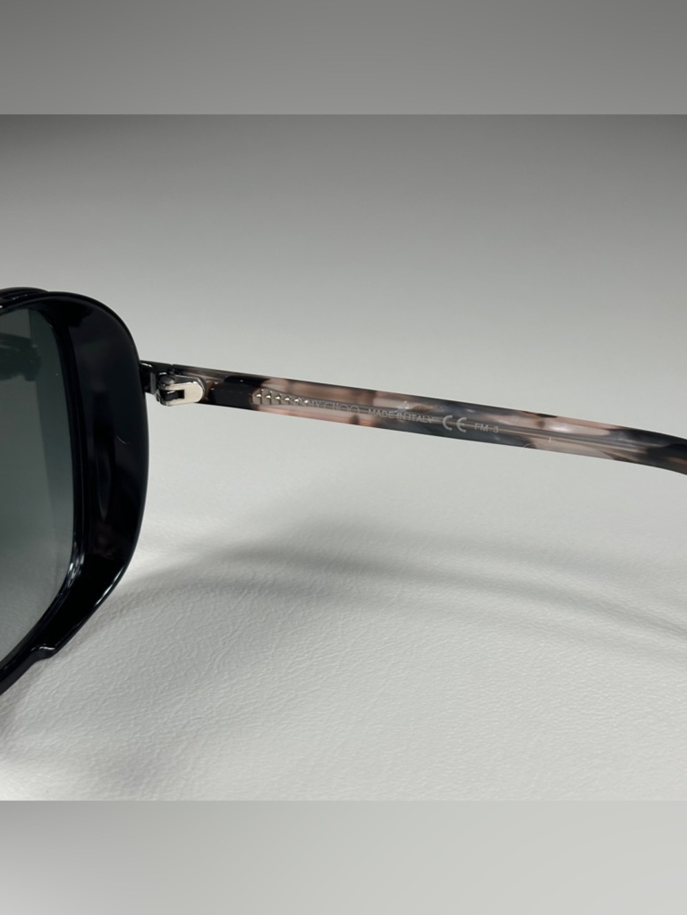 Jimmy Choo ELVA/S 8079O 54_20 130 Tortoise Black Grey Shaded Squared Sunglasses - Picture 7 of 9